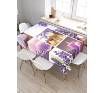 Прямоугольная скатерть из сатена JoyArty Терапия ароматами tc_21847_120x145
