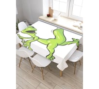 Прямоугольная скатерть из сатена JoyArty Убегающая ящерица tc_29142_120x145