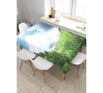 Прямоугольная скатерть из сатена JoyArty Тропические джунгли tc_29149_120x145