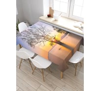 Прямоугольная скатерть из сатена JoyArty Тонущие деревья tc_21346_120x145