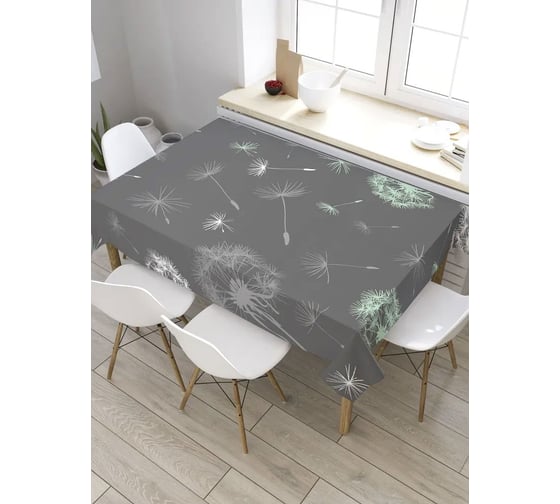 Скатерть прямоугольная JoyArty Полет одуванчика из сатена tc_7938_120x145 1