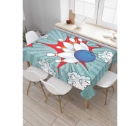 Скатерть прямоугольная JoyArty Строгий фокус из сатена tc_13249_120x145