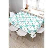 Скатерть прямоугольная JoyArty Стрелы с оленями из сатена tc_9555_120x145