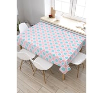 Скатерть прямоугольная JoyArty Строгие кружки из сатена tc_31755_120x145