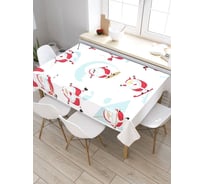 Скатерть прямоугольная JoyArty Спортивный Дед Мороз из сатена tc_78671_120x145