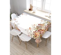 Скатерть прямоугольная JoyArty Стрекозы из сатена tc_6967_120x145