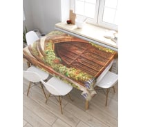 Скатерть прямоугольная JoyArty Стрельчатая арка из сатена tc_7329_120x145