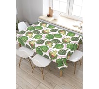 Скатерть прямоугольная JoyArty Сочный артишок из сатена tc_38906_120x145