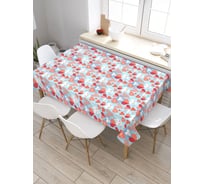 Скатерть прямоугольная тканевая JOYARTY на стол с рисунком Сердечки 120х145 см tc_422662_120x145