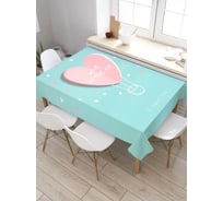 Скатерть прямоугольная тканевая JOYARTY на стол с рисунком Любовь в воздухе 120х145 см tc_422706_120x145