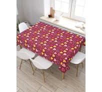 Скатерть прямоугольная тканевая JOYARTY на стол с рисунком Изобилие любви 120х145 см tc_422658_120x145