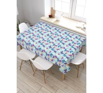 Скатерть прямоугольная тканевая JOYARTY на стол с рисунком Весна 120х145 см tc_422667_120x145