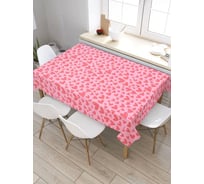 Скатерть прямоугольная тканевая JOYARTY на стол с рисунком Сердечки любви 120х145 см tc_422630_120x145