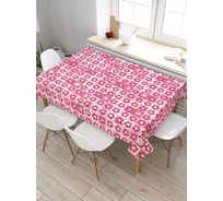 Скатерть прямоугольная тканевая JOYARTY на стол с рисунком Панно в цветочек 120х145 см tc_422621_120x145