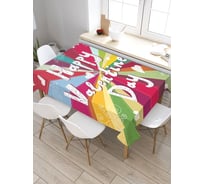 Скатерть прямоугольная тканевая JOYARTY на стол с рисунком Valentine's Day 120х145 см tc_422641_120x145