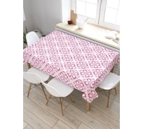 Скатерть прямоугольная тканевая JOYARTY на стол с рисунком Украшение из сердец 120х145 см tc_422639_120x145