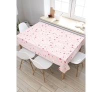 Скатерть прямоугольная тканевая JOYARTY на стол с рисунком Цветущая любовь 145х180 см tc_422705_180x145