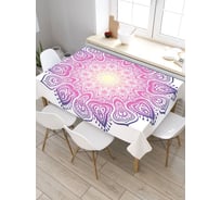 Скатерть прямоугольная тканевая JOYARTY на стол с рисунком Сердце из цветов 120х145 см tc_422613_120x145