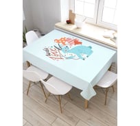 Скатерть прямоугольная тканевая JOYARTY на стол с рисунком love 120х145 см tc_422665_120x145