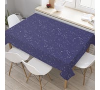 Скатерть прямоугольная тканевая JOYARTY на стол с рисунком Море сердец 145х180 см tc_422654_180x145