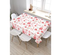 Скатерть прямоугольная тканевая JOYARTY на стол с рисунком Я люблю тебя 145х180 см tc_422631_180x145