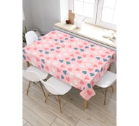 Скатерть прямоугольная тканевая JOYARTY на стол с рисунком Путь сердца 145х180 см tc_422624_180x145