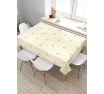 Прямоугольная скатерть из сатена JoyArty Точечные цветы tc_35267_120x145