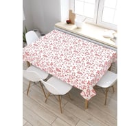 Скатерть прямоугольная тканевая JOYARTY на стол с рисунком Разные сердца 145х180 см tc_422642_180x145