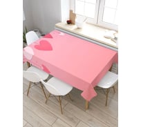 Скатерть прямоугольная тканевая JOYARTY на стол с рисунком Украшение из сердец 145х180 см tc_422639_180x145