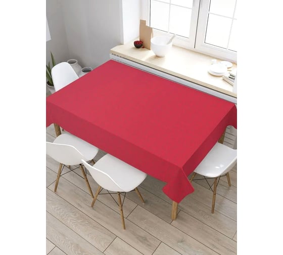 Скатерть прямоугольная тканевая JOYARTY на стол с рисунком Листочек с сердечками 145х180 см tc_422618_180x145 1