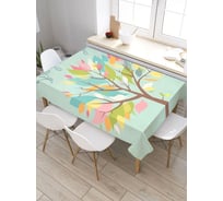 Скатерть прямоугольная водоотталкивающая JOYARTY на стол Весна 120x145 см tcox_422667_120x145