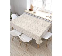 Скатерть прямоугольная водоотталкивающая JOYARTY на стол Мелковые сердечки 120x145 см tcox_422623_120x145