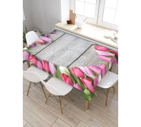 Скатерть прямоугольная водоотталкивающая JOYARTY на стол Знак любви 145x180 см tcox_422676_180x145