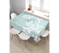 Прямоугольная скатерть из сатена JoyArty Узорчатые цветы tc_30356_120x145