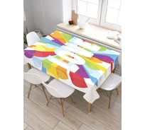 Скатерть прямоугольная водоотталкивающая JOYARTY на стол Натуральная любовь 145x180 см tcox_422689_180x145