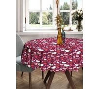 Скатерть круглая тканевая JOYARTY на стол с рисунком Счастье 150х150 см rtcf01_422616_150x150