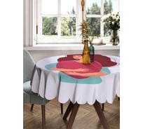 Скатерть круглая тканевая JOYARTY на стол с рисунком Обнимая сердце 150х150 см rtcf01_422696_150x150