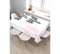 Скатерть прямоугольная водоотталкивающая JOYARTY на стол Признание в любви 120x145 см tcox_422699_120x145