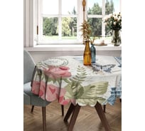 Скатерть круглая тканевая JOYARTY на стол с рисунком Элигантный Париж 150х150 см rtcf01_423826_150x150