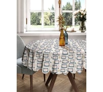 Скатерть круглая тканевая JOYARTY на стол с рисунком Удивленная мордочка 150х150 см rtcf01_110970_150x150