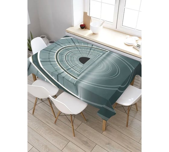 Прямоугольная скатерть из сатена JoyArty Тунель с просветом tc_30264_120x145 1