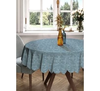 Скатерть круглая тканевая JOYARTY на стол с рисунком Современный самолет 150х150 см rtcf01_423823_150x150