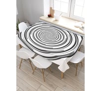 Прямоугольная скатерть из сатена JoyArty Узорное зрение tc_29433_120x145