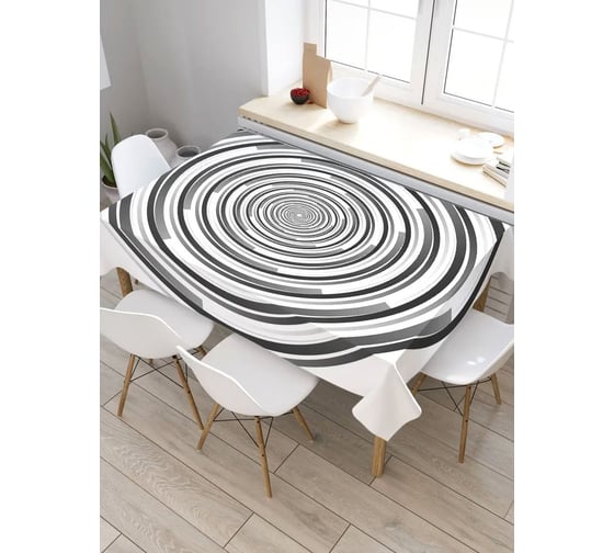 Прямоугольная скатерть из сатена JoyArty Узорное зрение tc_29433_120x145 1