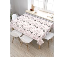 Скатерть прямоугольная водоотталкивающая JOYARTY на стол Милый зайка 120x145 см tcox_427872_120x145