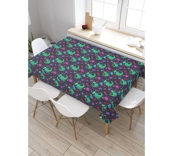 Скатерть прямоугольная тканевая JOYARTY на стол с рисунком Дракон с подарком 145х180 см tc_427879_180x145 1