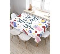 Скатерть прямоугольная тканевая JOYARTY на стол с рисунком С Новым Годом 120х145 см tc_427894_120x145