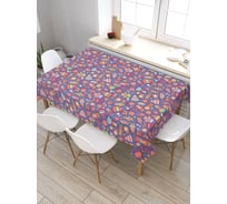 Скатерть прямоугольная тканевая JOYARTY на стол с рисунком Ретро игрушки 120х145 см tc_427864_120x145