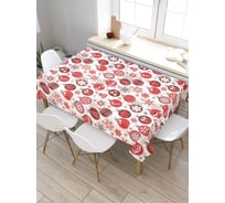 Скатерть прямоугольная водоотталкивающая JOYARTY на стол Новогодние шары 120x145 см tcox_427887_120x145