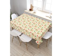 Скатерть прямоугольная тканевая JOYARTY на стол с рисунком Рождественская открытка 120х145 см tc_427908_120x145